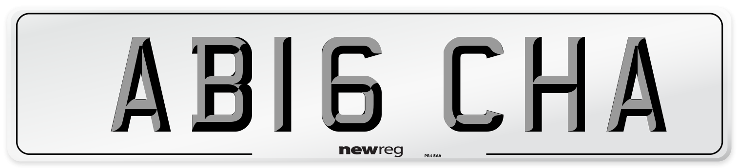 AB16 CHA Number Plate from New Reg